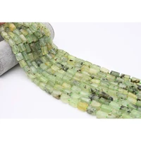 12x14mmaa natural faceted prehnite irregular cylindrical stone beads for diy necklace bracelet jewelry making 15 free delivery