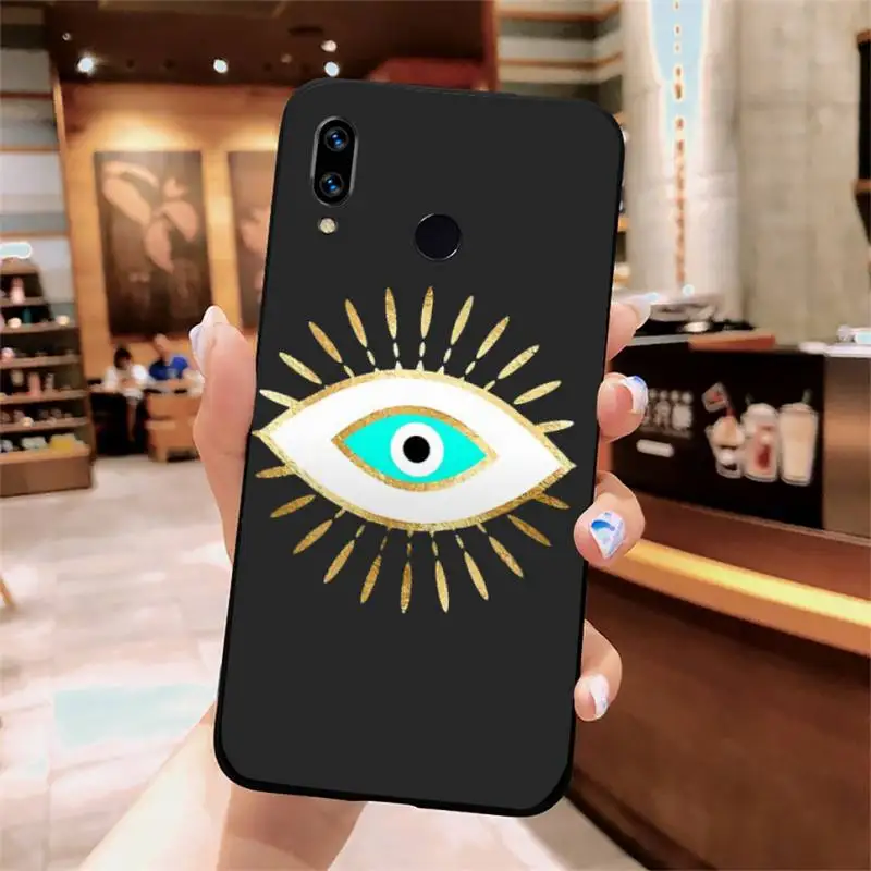 

lucky Blue Evil Eye Abstract luxury Phone Case shell For Xiaomi Redmi note 7 8 9 t k30 max3 9 s 10 pro lite