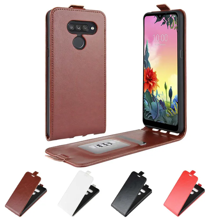 Чехол из искусственной кожи чехол для LG K50S K 50 S вертикальный откидной кошелек