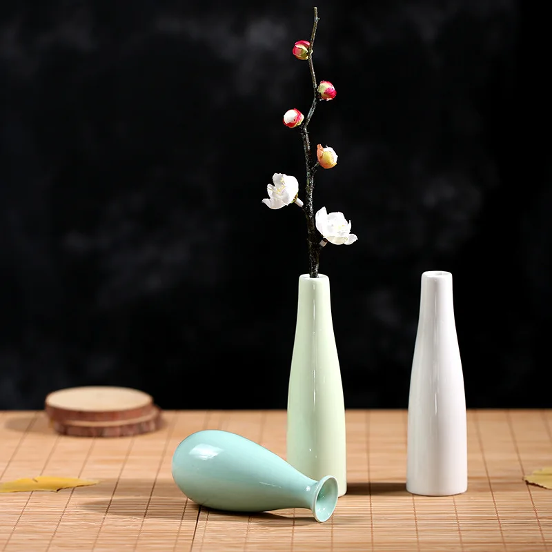 Вазы для цветов керамические искусственные маленькие фарфоровые вазы