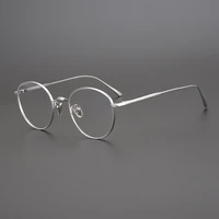 2021 new pure titanium glasses frame men vintage optical eyewear women korea luxury brand myopia prescription eyeglasses frame