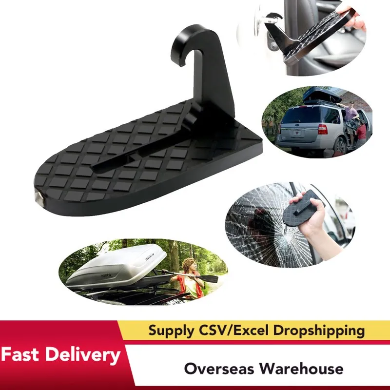 

OLOMM 1pcs Folding Car Door Latch Hook Step Mini Foot Pedal Ladder For Jeep SUV Truck Roof