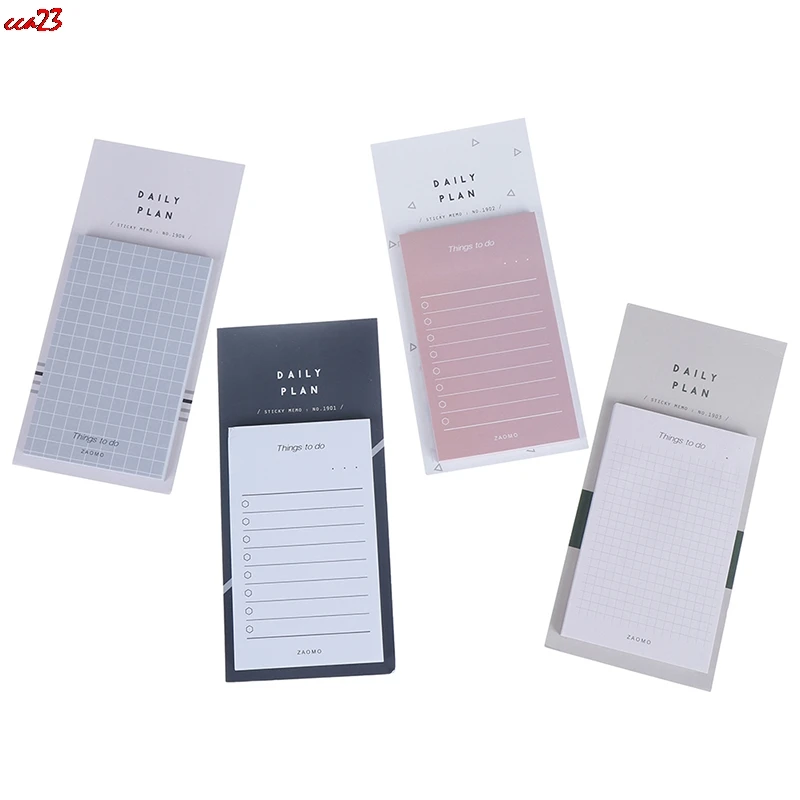 

50 Sheets To Do List Notes Memo Pad Notepad Self-adhesive Day Plan Week Plan List Office Stationery Hot Sale