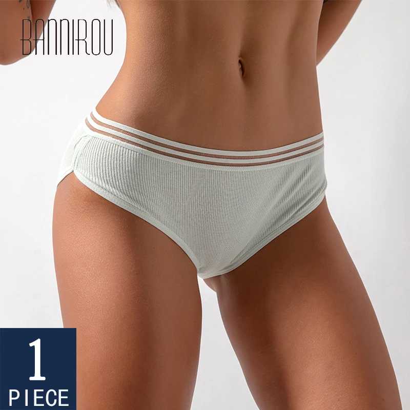 BANNIROU женские хлопковые трусы нижнее белье для женщин Однотонные боксеры простой