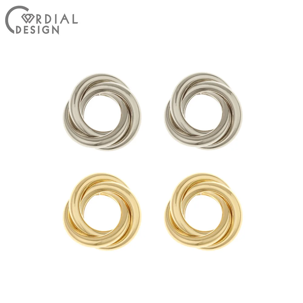 

Cordial Design 100Pcs Earrings Connectors/Jewelry Accessories/Hand Made/Twisted Shape/DIY Charms/Jewelry Findings & Components