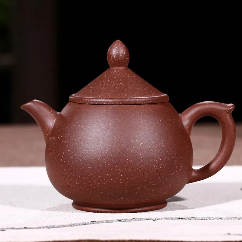 

270cc Yixing China Old Purple Clay Teapot Original Mine Purple Mud High Pot One Hand Tea pot Jin Jun Mei Da Hong Pao Teaware