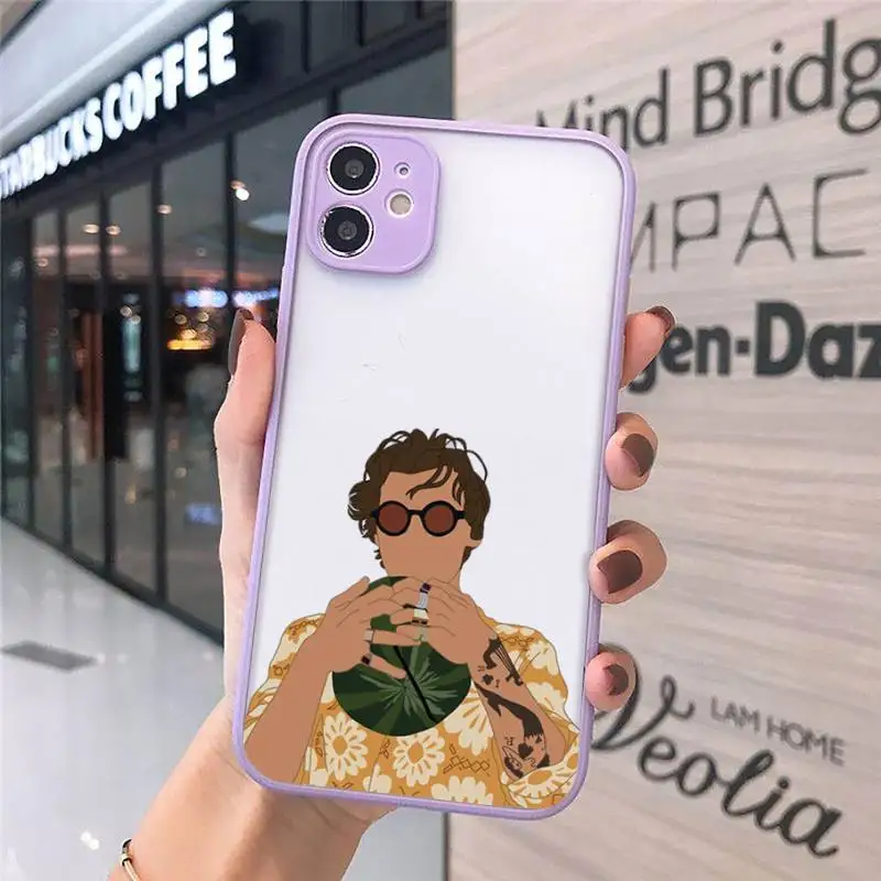 

Harry Styles Fine eat watermelon Phone Cases Matte For iPhone 12 Mini 11 Pro XR XS Max 7 8 Plus X Hard PC Back Cover