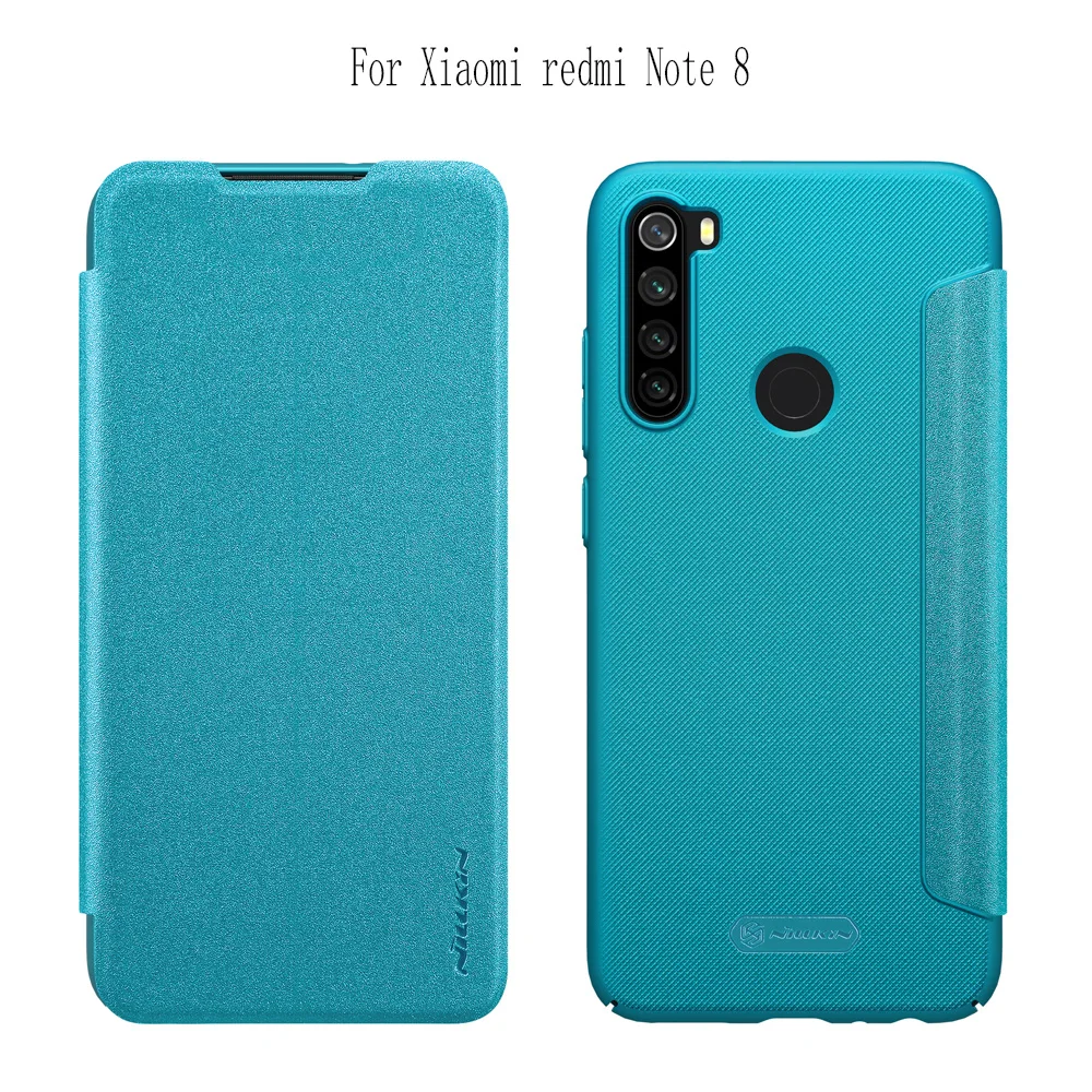 Для Xiaomi Redmi Note 3/7/8/фотоаппаратов моментальной печати 7S чехол Nillkin Sparkle Флип кожаный чехол для Redmi Note 8/7/6 iPad Pro чехол Магнитная Смарт Обложка сна