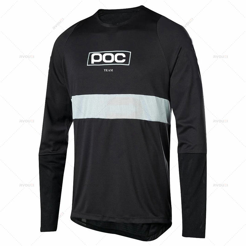

2021 Men's Downhill Jerseys TEAM POC Mountain Bike MTB Shirts Offroad DH Motorcycle Jersey Motocross Sportwear Clothing FXR Bike