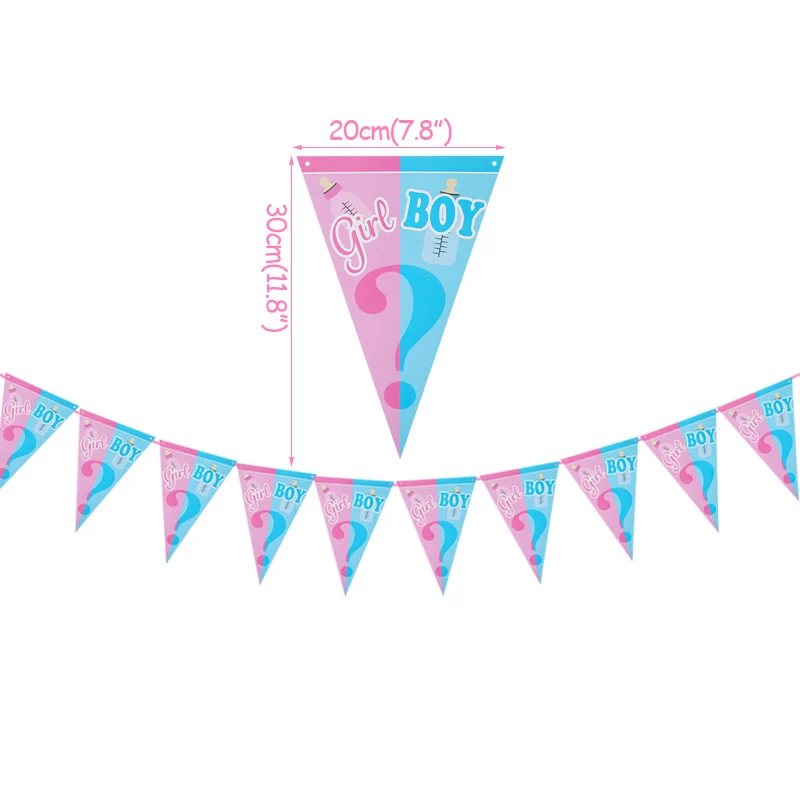 

65pcs Gender Reveal Party Supplies Disposable Tableware Set Paper Cups Plates Napkins Baby Shower BOY OR GIRL Party Decorations