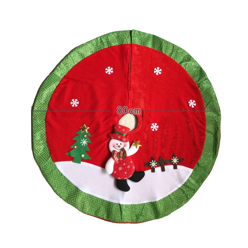 

1PC Christmas Tree Skirt Apron Christmas Tree Carpet Christmas Decorations For Home 2020 New Year Xmas Decoration