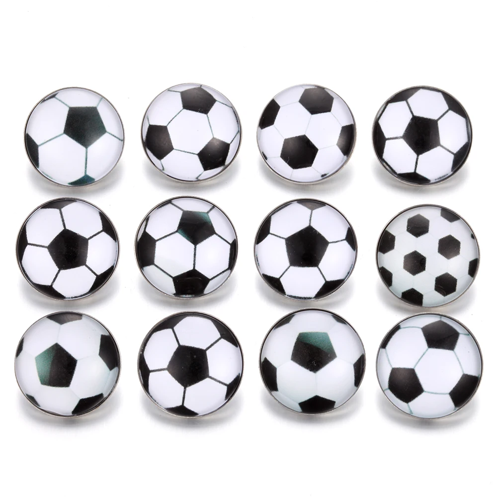 10 шт./лот спортивные ювелирные изделия футбольная команда 18 мм круглые
