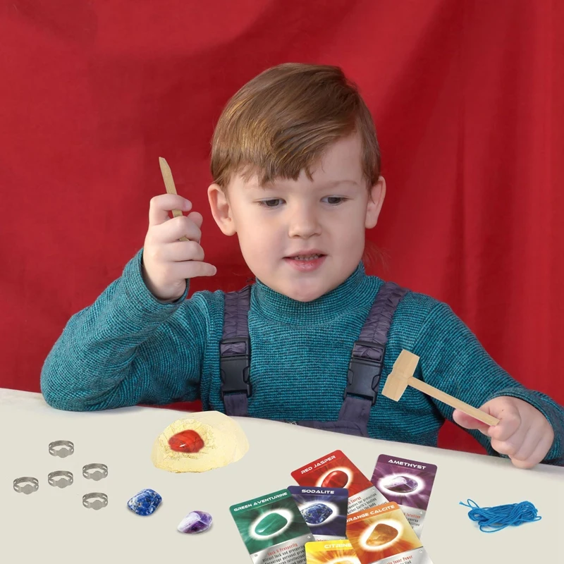 DIY Mining Colorful Crystal Gem Necklace Archaeological Kids Early Educational Exploration and Digging Toys | Игрушки и хобби