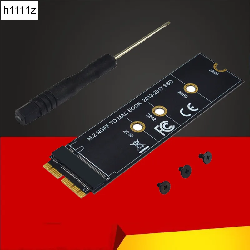 M key M.2 PCIe AHCI SSD адаптер для 2013 2014 2015 2017 MACBOOK Air A1465 A1466 Pro A1398 A1502 A1419 поддержка 2230 2280