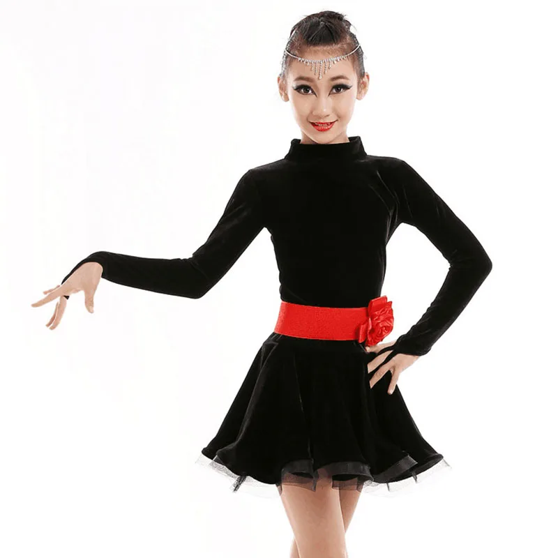 Платье для школьного обучения девочек одежда танцев платье вечерние детское