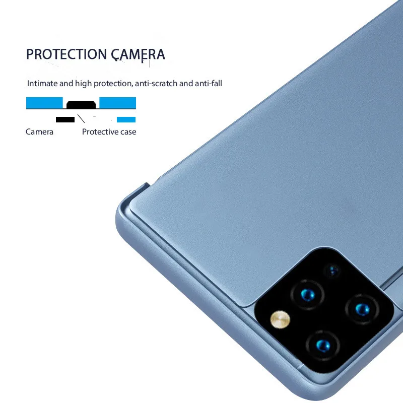 100 шт./лот зеркальный флип-чехол для телефона iPhone 11 Pro Max XR XS X 7 8 6 6S Plus SE2 SE 2