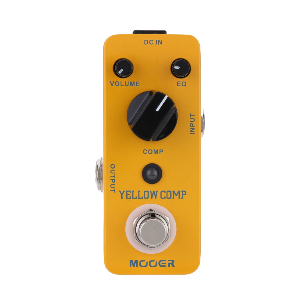 Mooer Yellow Comp Micro Mini Optical Compressor Effect Pedal for Electric Guitar True Bypass Part Accessories | Спорт и развлечения