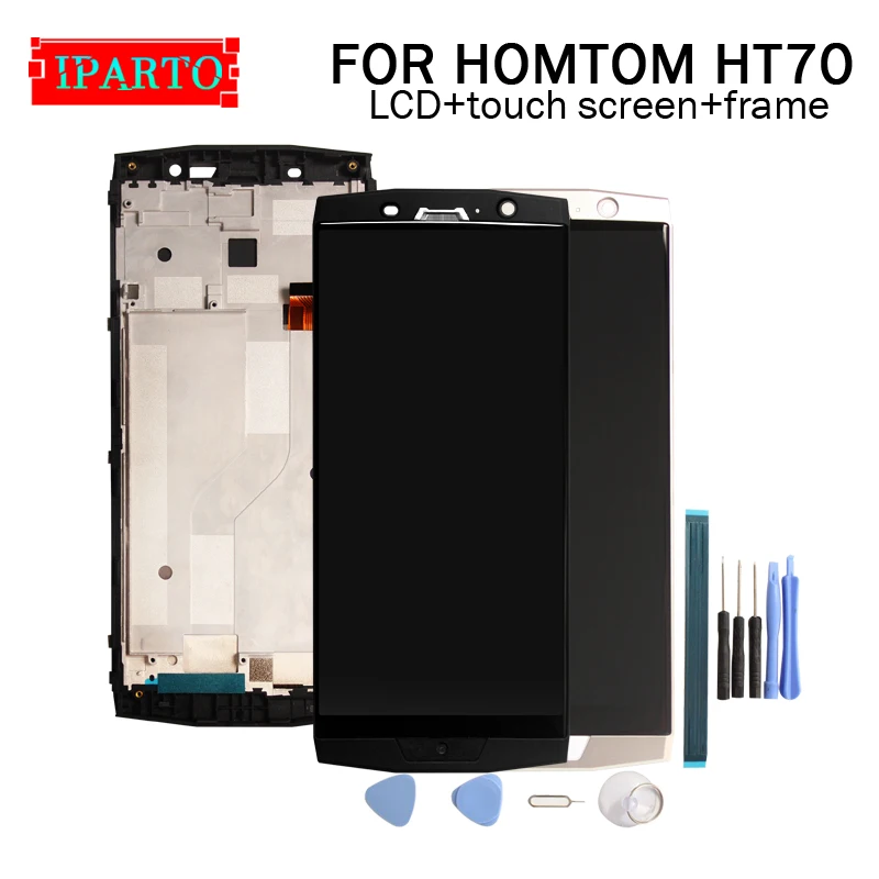 HOMTOM HT70 ЖК дисплей + сенсорный экран дигитайзер рамка в сборе 100% Оригинальный для