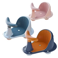 high quality portable baby shower seat infant bath stool with 5 suction cups multifunctional safety detachable handle seat 2021