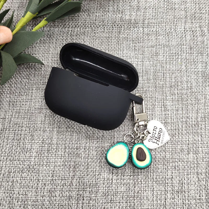 Силиконовый чехол для ключей Airpods pro с авокадо защитный 3 милые аксессуары