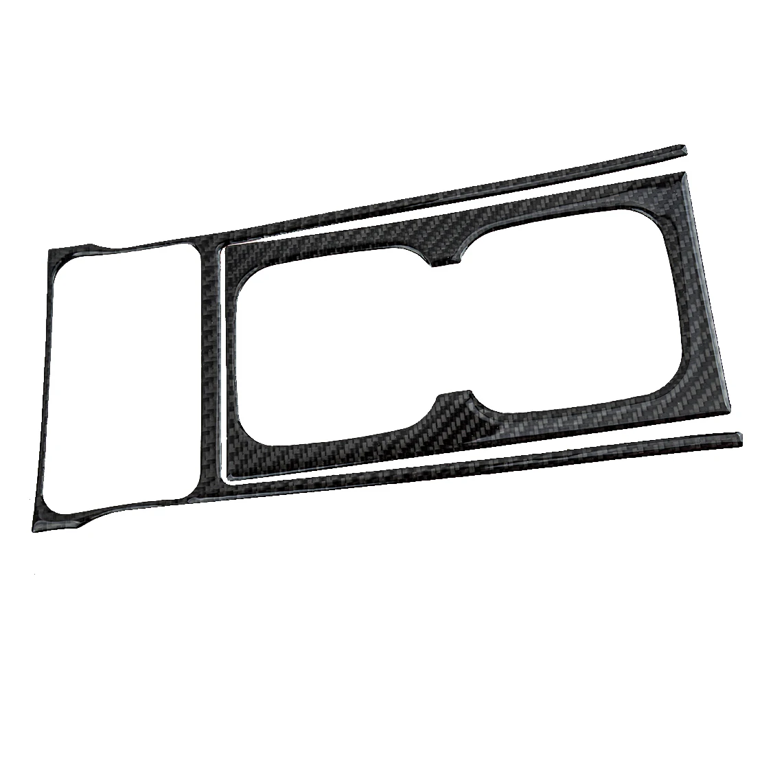 

2Pcs Black Carbon Fiber Console Water Cup Holder Panel Trim Cover Sticker Fit For Honda Civic 8th 2011 2010 2009 2008 2007 2006