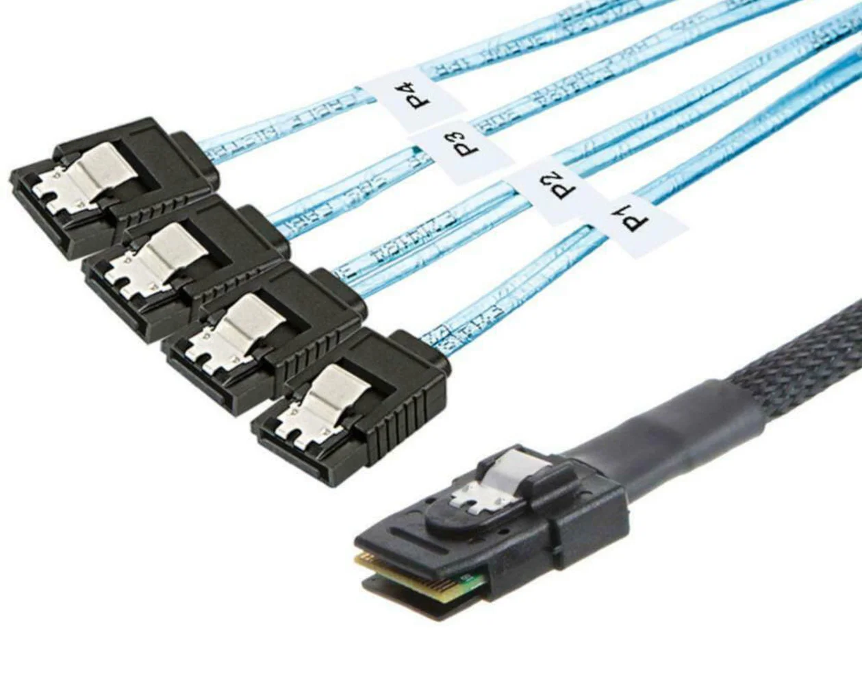 

Mini SAS to 4-SATA SFF-8087 Multi-Lane Forward Breakout Internal Cable 50CM