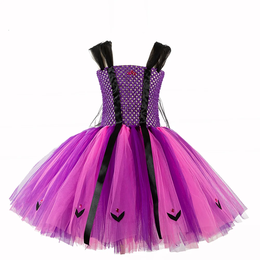 

Princess Girls Tutu Dress Tulle Flower Girl Dresses purple Girls Wedding Pageant Ball Gown Children Girl Birthday Party Dress