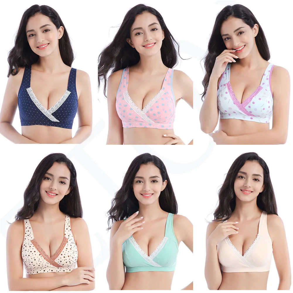 ZTOV кружевной бюстгальтер для грудного вскармливания Бюстгальтер кормления сна