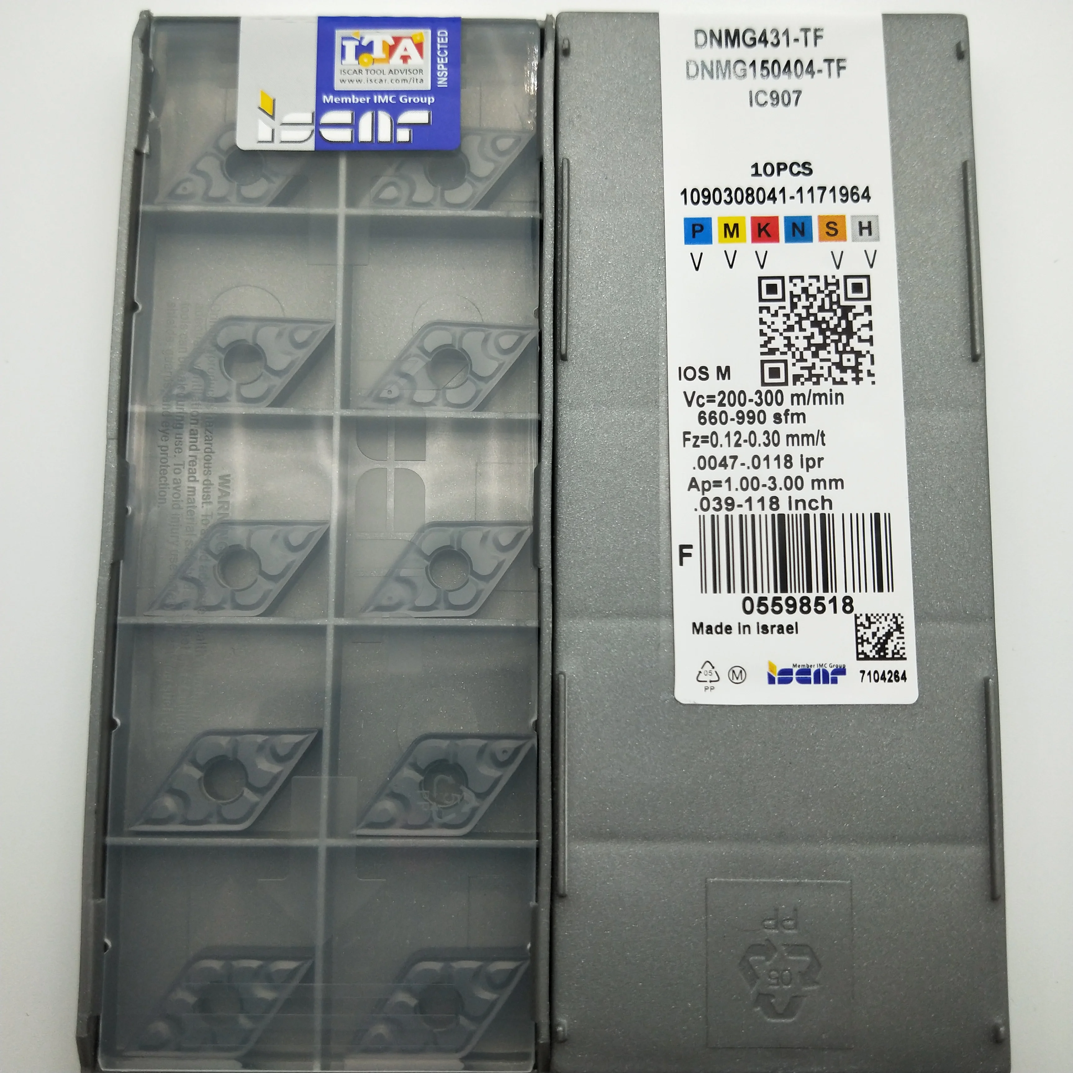 

Carbide Indexable CNC Blade DNMG150404-TF IC907 10pcs