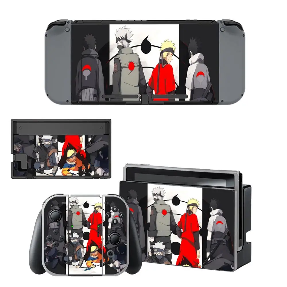 Наклейка наруто для консоли Nintendo Switch и контроллера NS Protector Cover Joy con стикер