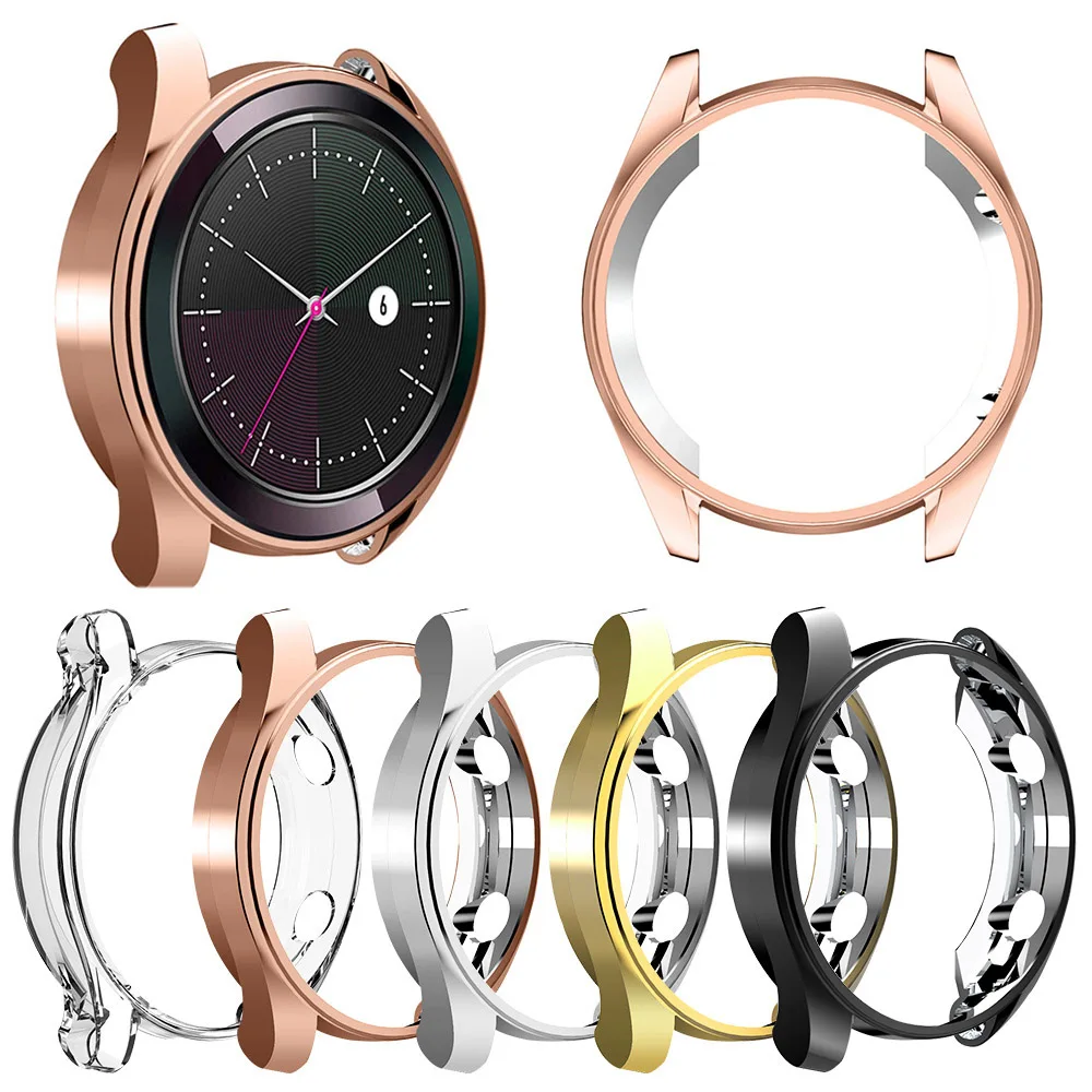 Мягкий ТПУ защитный чехол для huawei Watch GT 2/1 42 мм 46 мм элегантный/Активный/спортивный/модный стиль тонкий бампер рамка аксессуары