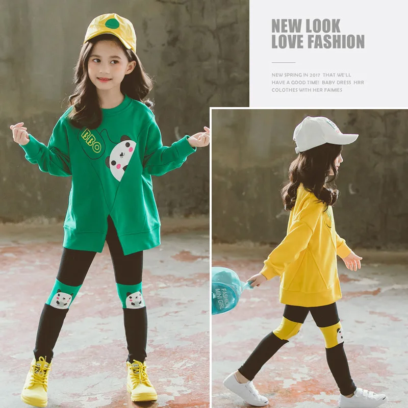 Детская одежда для девочек хлопковые комплекты из 2 предметов толстовка с