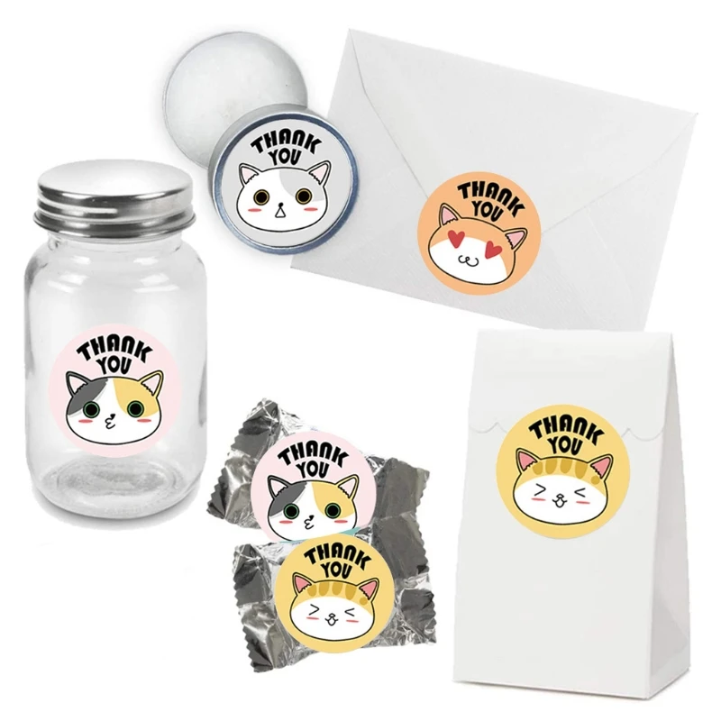 

500 Pcs/Roll Cute Animal Stickers Roll Ideal for Kindergarten Class Rewards Gift Box Craft Projects DIY Decrations 24BB