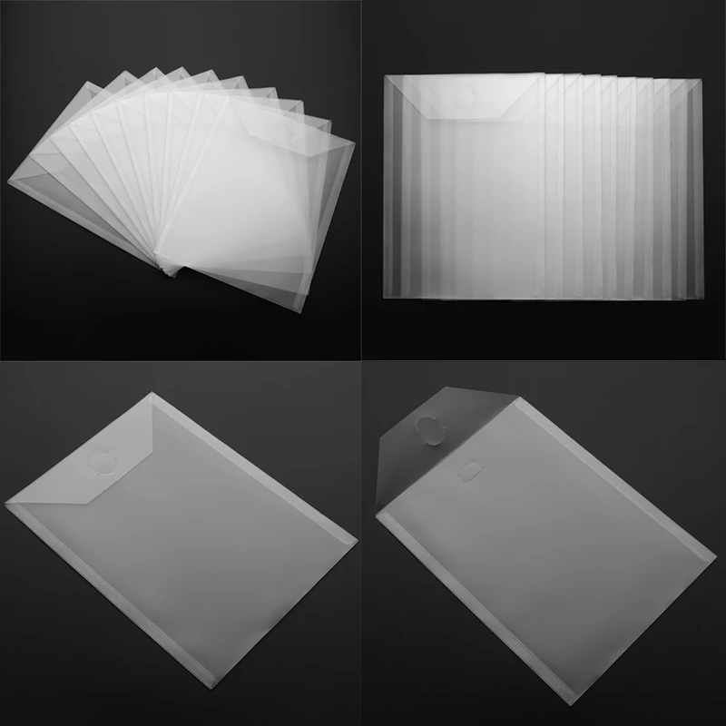 Прозрачные пластиковые режущие штампы 10 шт./компл. 2 размера для хранения папки в