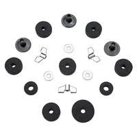 18 pcs drum felt set cymbal replacement accessories cymbal sleeves wing nuts washers wool felt pads
