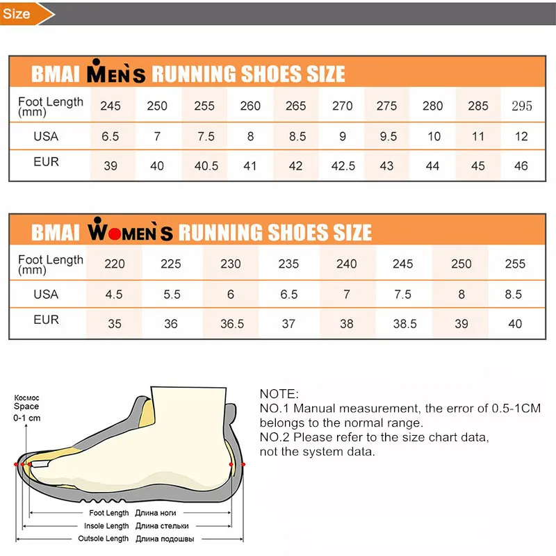 BMAI 42KM Professional Marathon Running Shoes Hot Sale Outdoor Cushioning Sneakers for Men Breathable Non-slip Sports Shoes Man