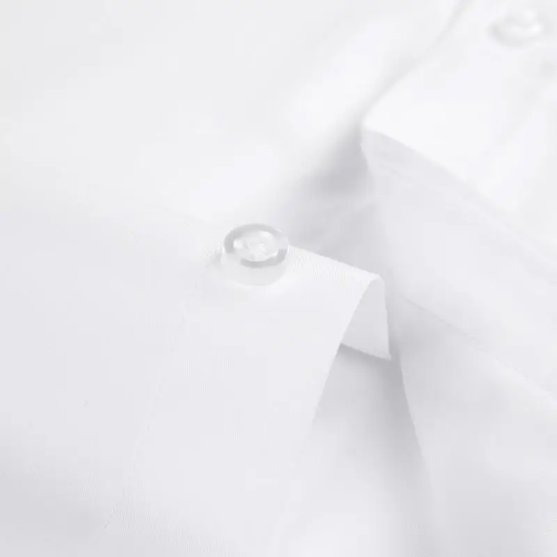 

Men's Cotton Classic Non Iron Solid Dress Shirt Single Patch Pocket Long Sleeve Regular Fit Male Formal Business Social Shirts