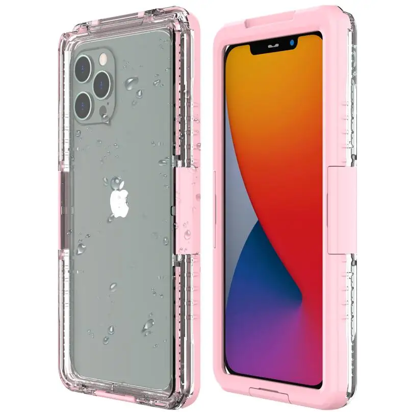 

Phone Case For IP68 Water Proof Case For iphone 11 12 pro max Waterproof Full Protect Underwater Back Cover