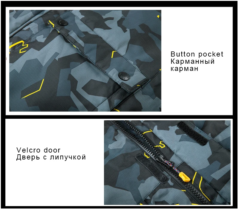 Новинка, Мужская лыжная куртка, ветрозащитная, водонепроницаемая, уличная спортивная одежда, супер теплая, для сноуборда, утолщенная, мужская, зимняя куртка с капюшоном