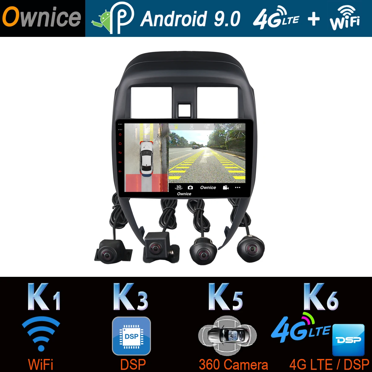 10 1 &quot360 ° панорамный Android автомобильный DVD GPS навигатор радио плеер для Nissan Sunny 2014