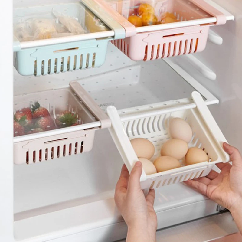 

Refrigerator Partition Layer Durable Storage Rack Fruit Vegetable Holder Kitchen