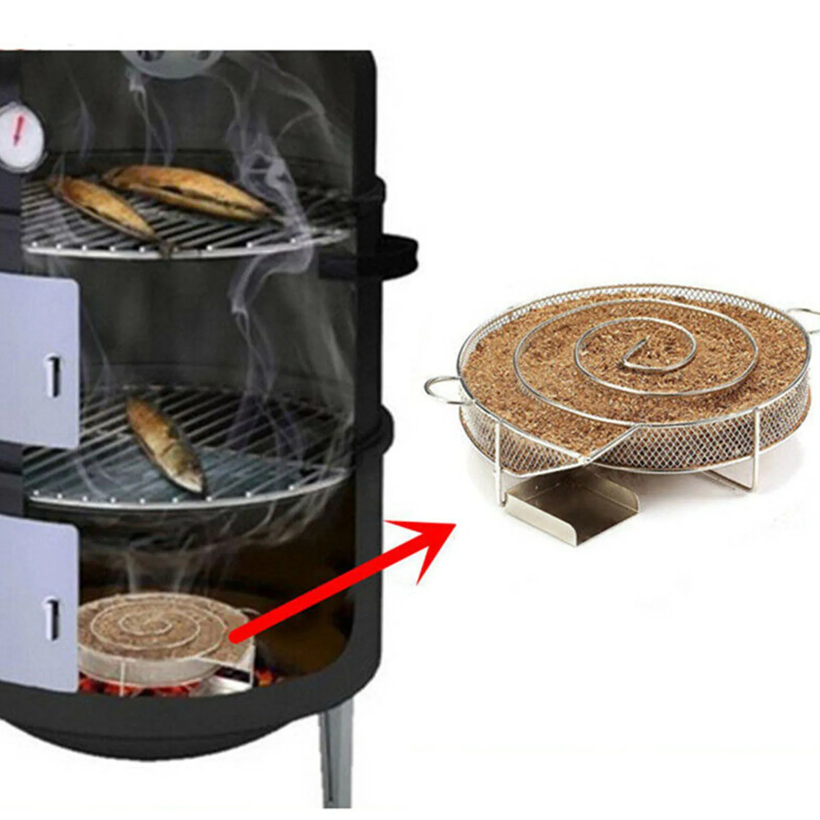 Новый генератор дыма для барбекю гриль или курильщика древесная пыль горячий и