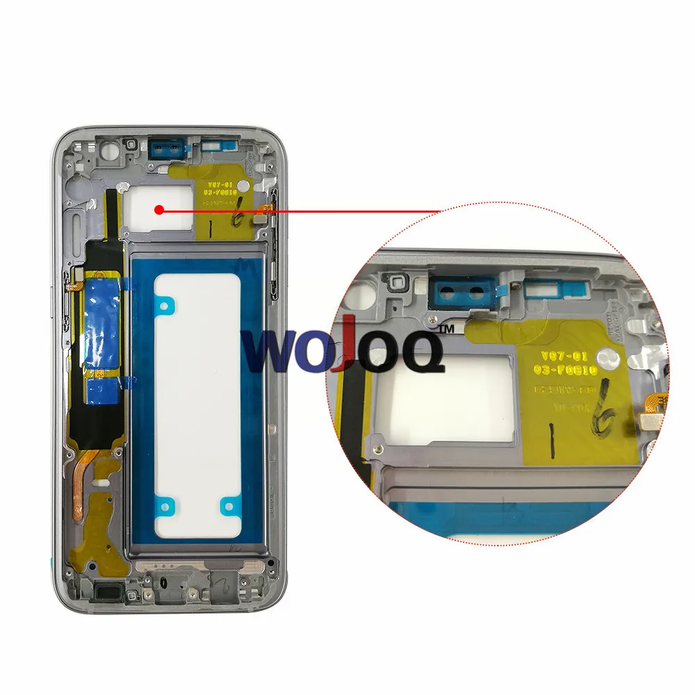 Оригинальный корпус с рамкой средней рамы боковым ключом для Samsung S7 Edge G935 G935F
