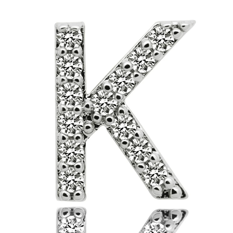 Хип-хоп 26 букв Золотые/серебряные зубы Grillz все Iced Out микро Pave CZ зубные грили с силиконовые Украшения для тела подарок B40