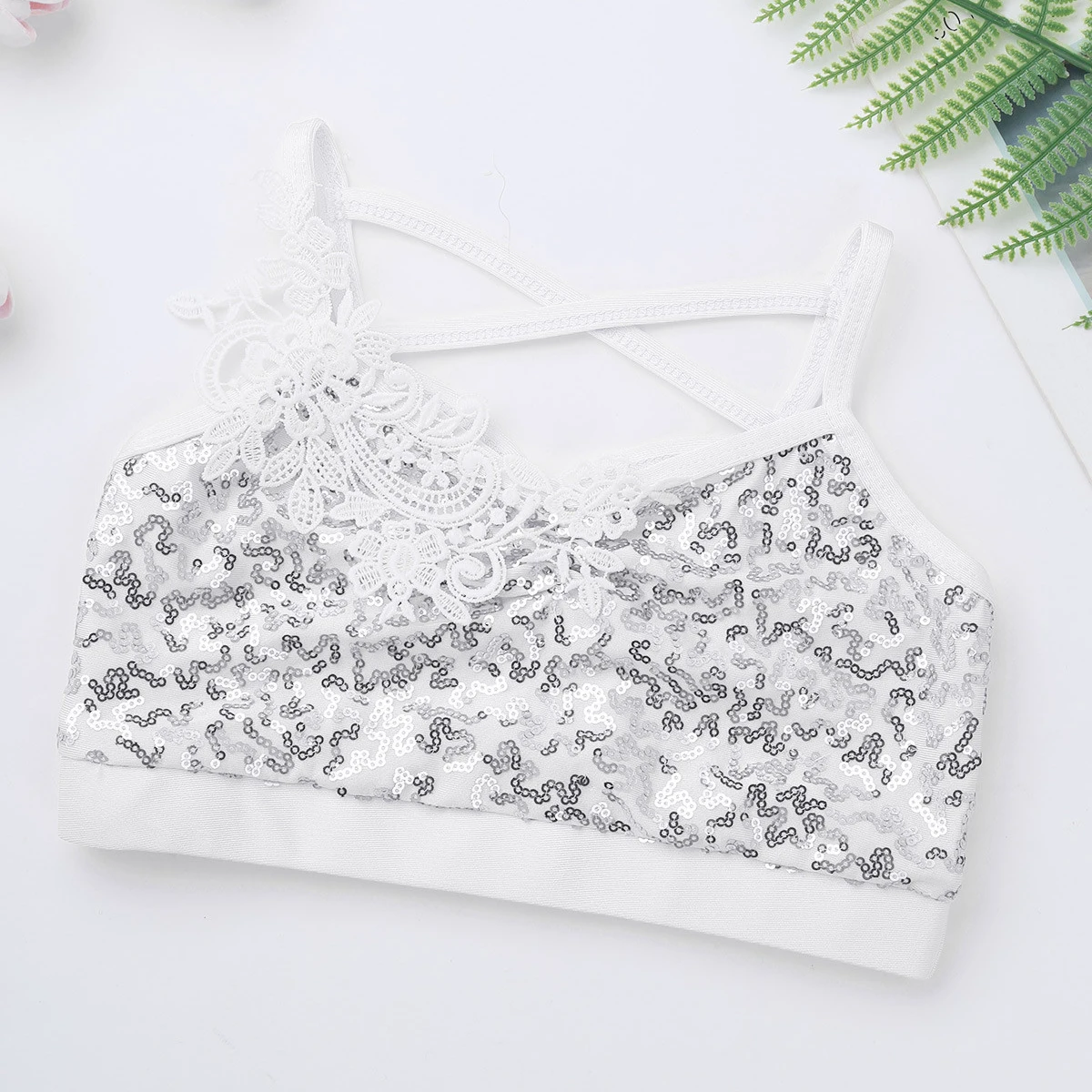 Детские топы с блестками для девочек гимнастическое трико Тюлевая пачка