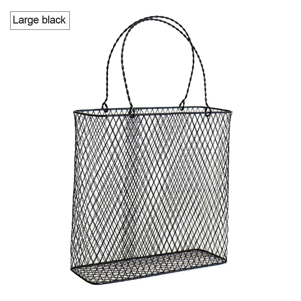 Новая высококачественная корзина для хранения кованого железа в винтажном стиле