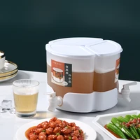 5 2l rotating cold kettle with faucet large capacity put the refrigerator fruit teapot homemade three grid beverage barrel