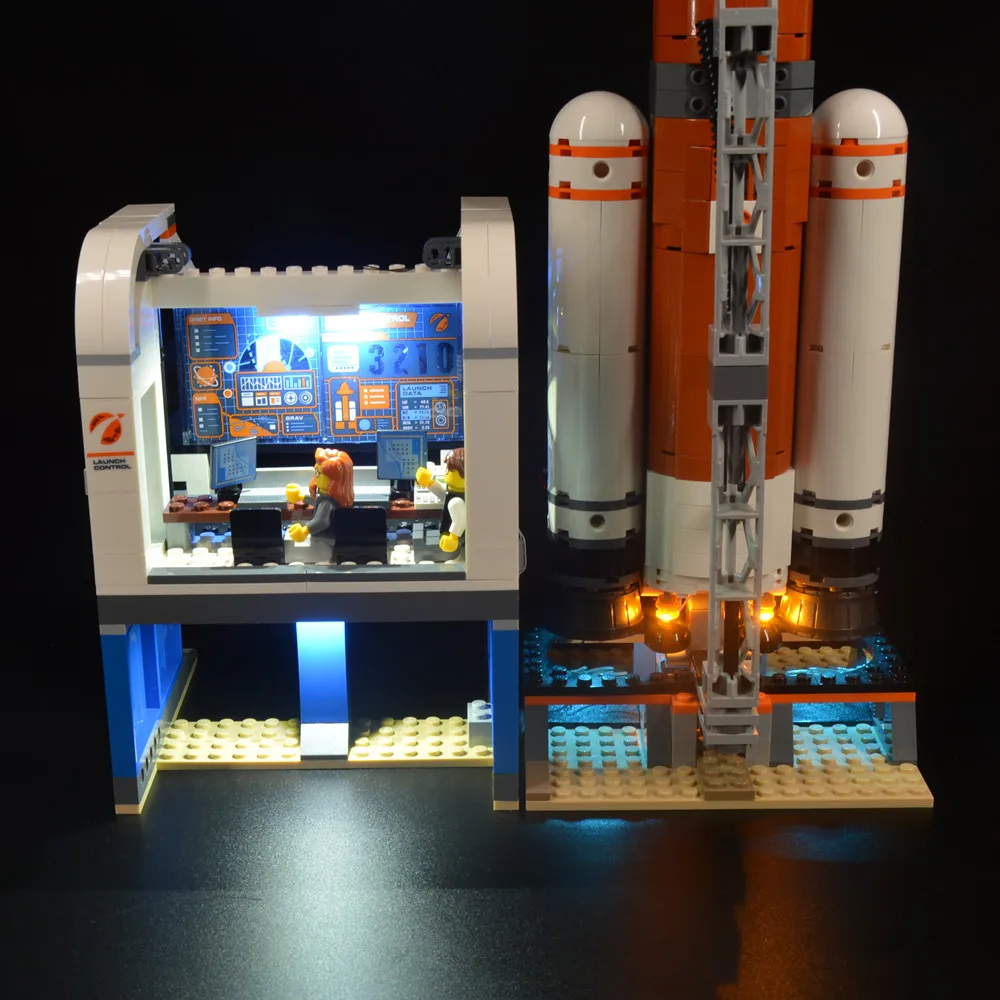 Набор светильник Рей для серии 60228 City Deep Space Rocket And Launch Control игрушки сделай сам