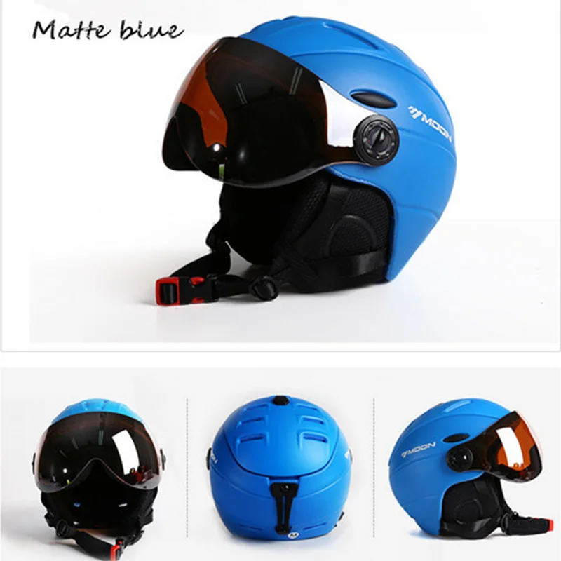 Шлем лыжный MOON ультралегкий унисекс с защитными очками|moon ski helmet|ski helmetskateboard helmet |
