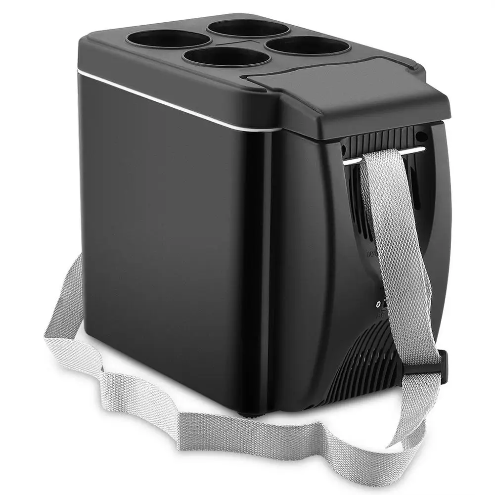 

12V Refrigerator Freezer Heater 6L Mini Car Freezer Cooler & Warmer, Electric Fridge Portable Icebox Travel Refrigerator